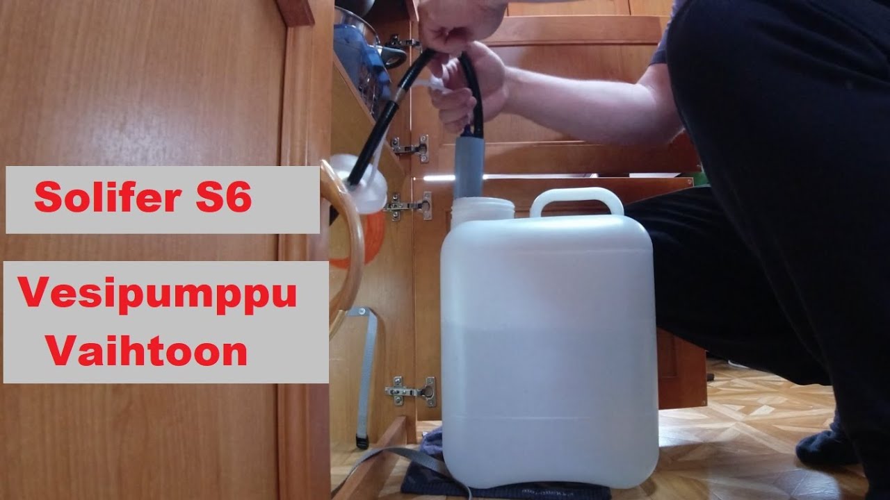 Solifer S6 käyttövesipumpun vaihto