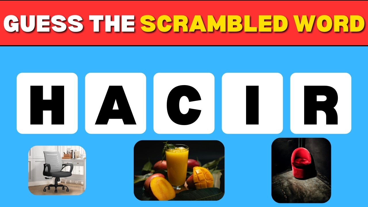 Guess the 5-Letter Word in 10 Seconds! 🤯 | 50 Scrambled Word Challenge