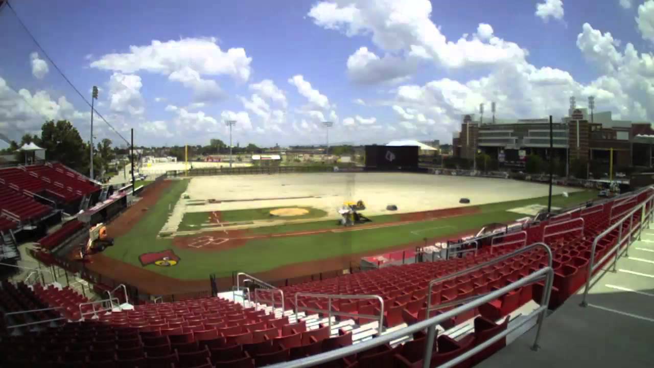 TRS Efficiently Removes Baseball Field at University of Louisville Jim Patterson's Stadium