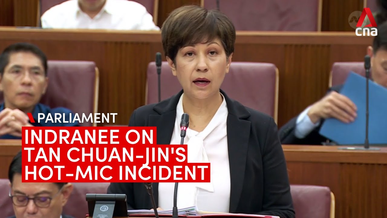 Leader of the House Indranee Rajah on how parliament has dealt with Tan Chuan-Jin's hot-mic incident