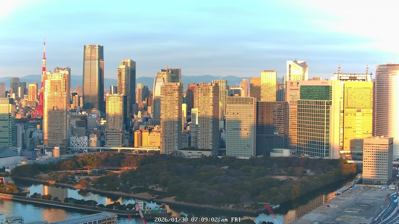 Tokyo Sunset 4K | Tsukiji & Kachidoki City View | Japan Archive | 2026-01-30