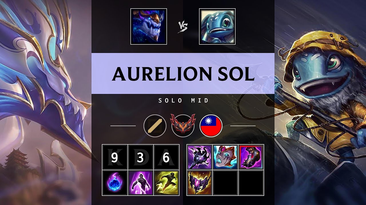Aurelion Sol Mid vs Fizz - TW Grandmaster Patch 25.09