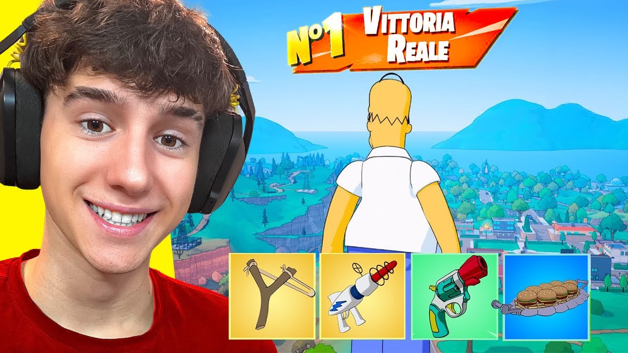 Prima Vittoria nella NUOVA SEASON dei SIMSPSON!! Fortnite ITA