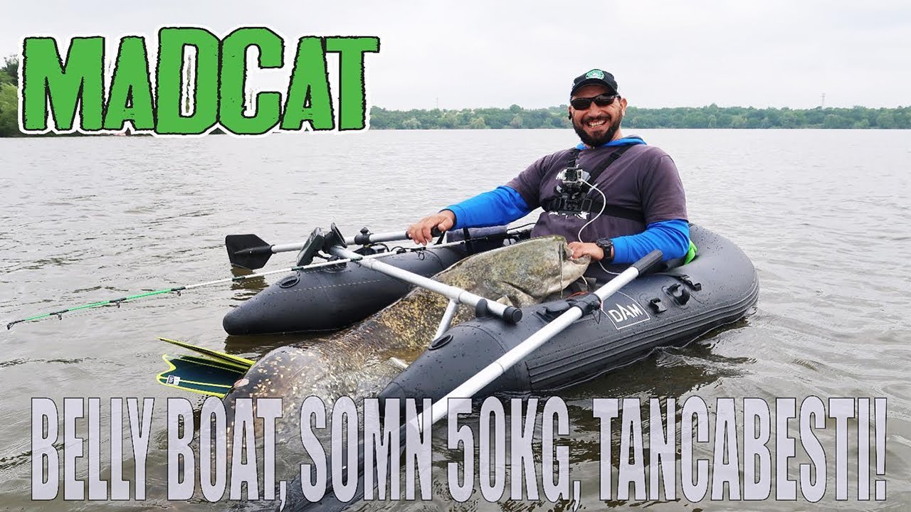 PESCUIT la SOMN din BELLY BOAT, captura 50 kg prinsa din belly boat!