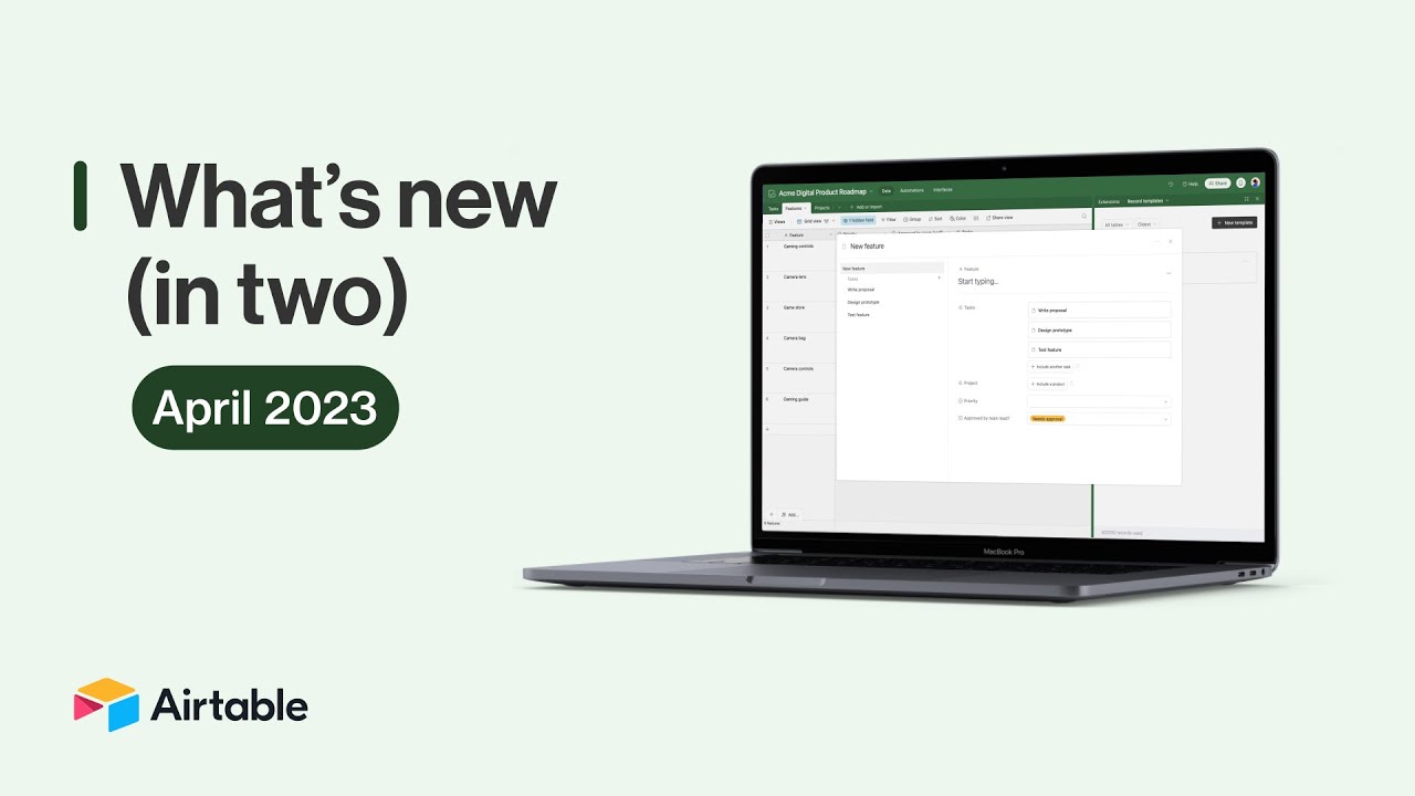 What's New (in Two) - April 2023 | Airtable
