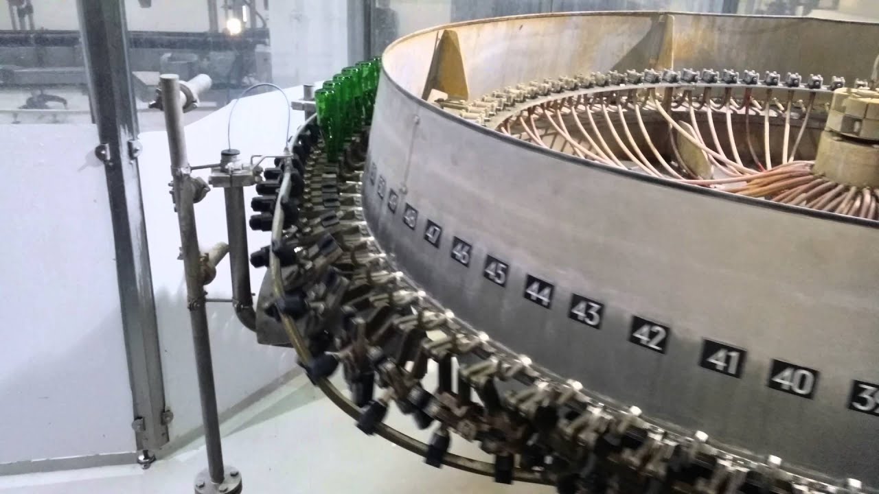 KHS 2   The change parts of KHS's Rinser filling and cover closing machines