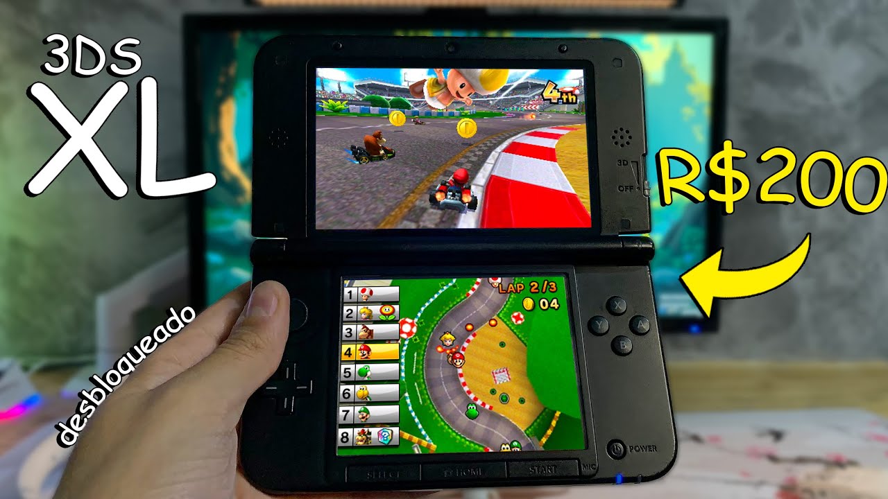 Comprei um Nintendo 3DS XL Edição Especial por R$200! Desbloqueado