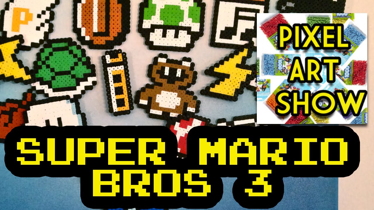 Perler Bead Tutorial: Super Mario Bros 3 Project - Pixel Art Show