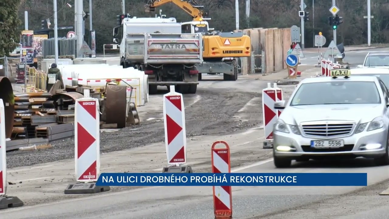 Provoz na ulici Drobného v Brně je v režimu 1+1