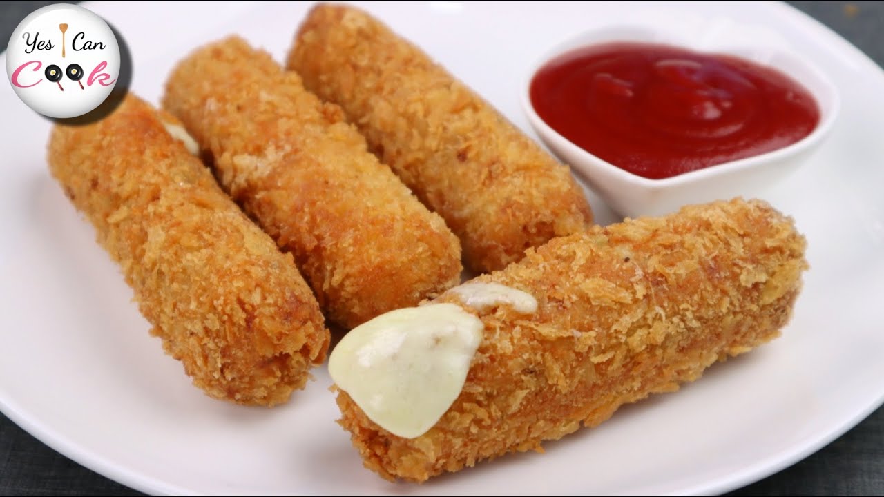 The Tastiest Starter I Have Ever Eaten ❗️ Chicken Cheese Sticks by (YES I CAN COOK)