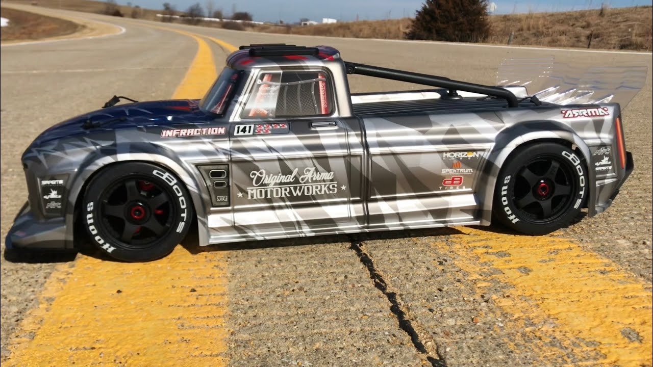 Arrma Infraction V2- TESTING The TOP SPEED with The HIGH SPEED PINION Gear INSTALLED!!!