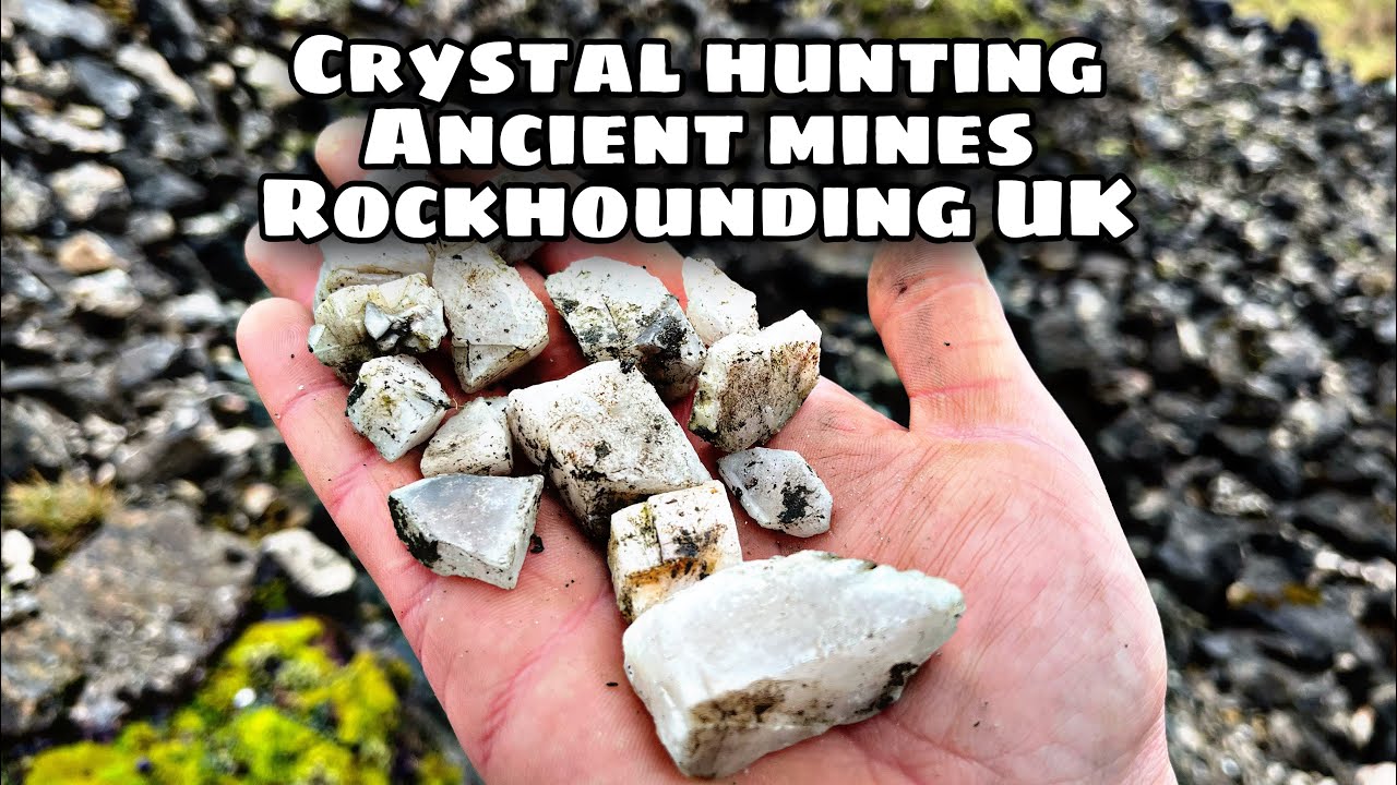 Finding magic Crystals exploring old Victorian mines Rockhounding UK