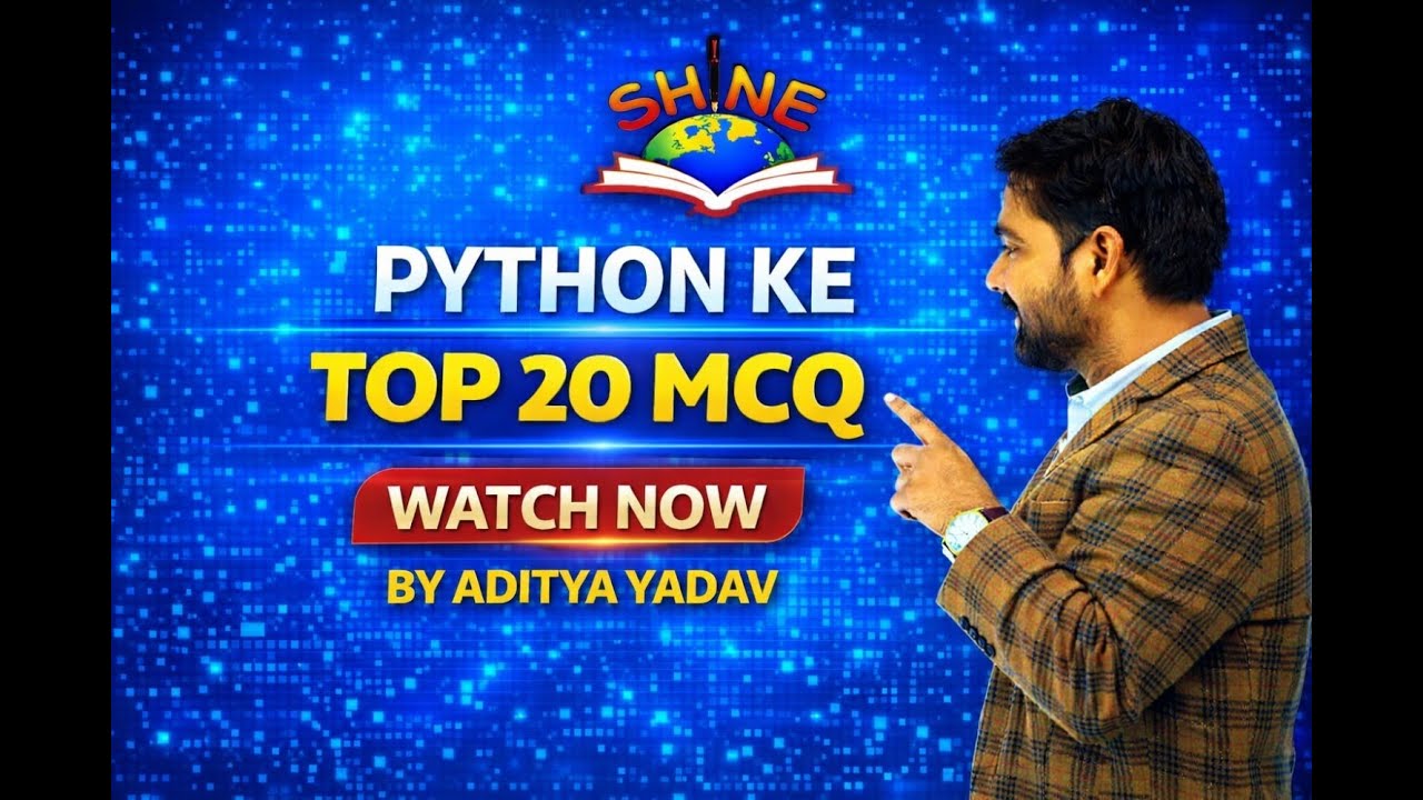 Class-2 || MCQ-20 || most top important question of python