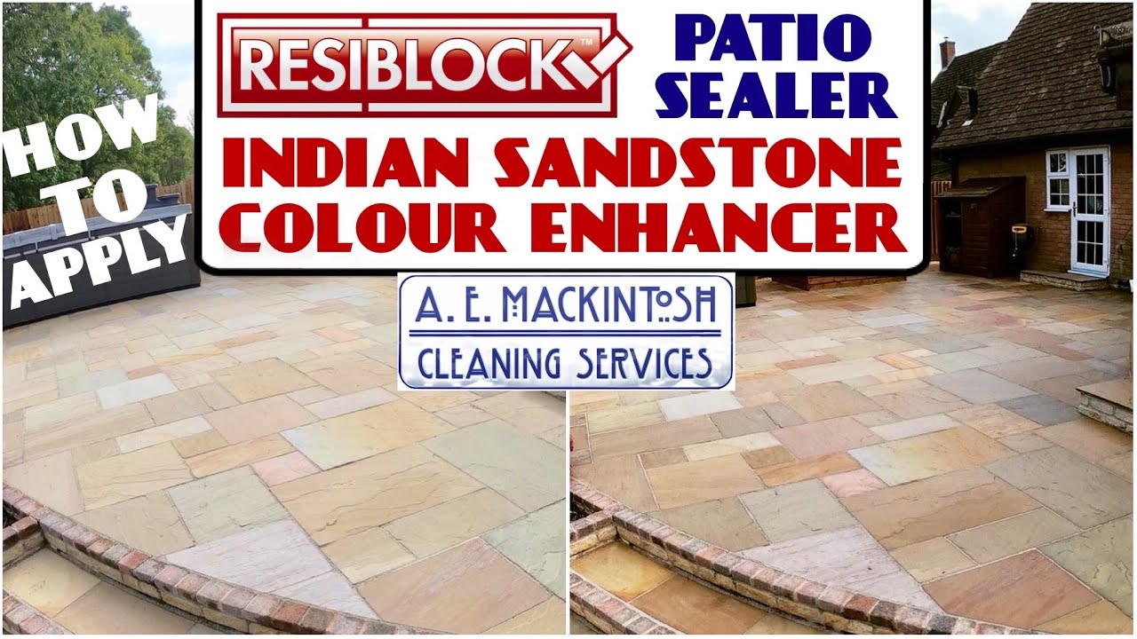 How To Apply Resiblock Sealant On Indian Sandstone Patio