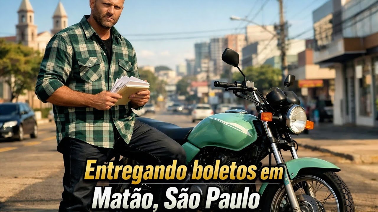 Entregando boletos em Matão SP.