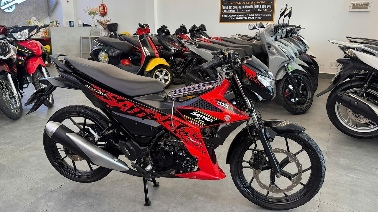 Satria 150fi đỏ đen giá dễ sài 