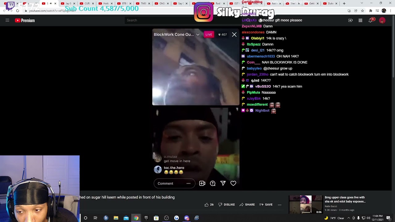 Silky Reacts to Blockwork Snitching on SugarHill Keem