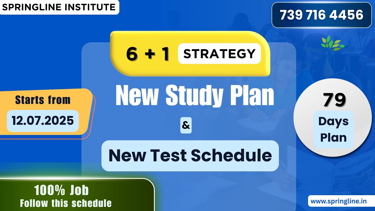 PGTRB English | July 2025 | New Study Plan and Test Schedule | A strategic orientation study plan
