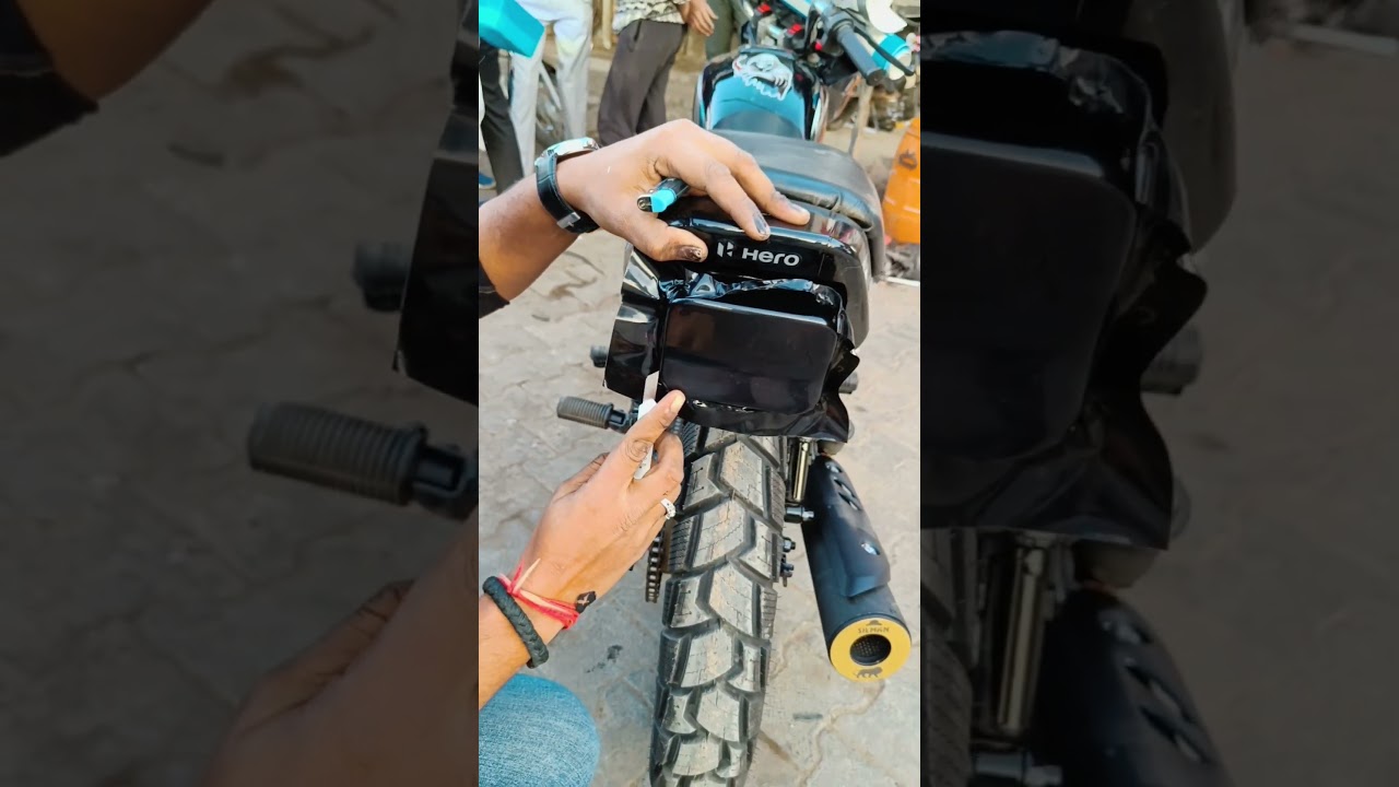Splendor back light smoke black lamination 💯🦅#kuldeepmodification6181