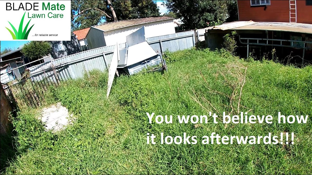 I had to keep working during Easter! - Tall grass cutting / push mowing