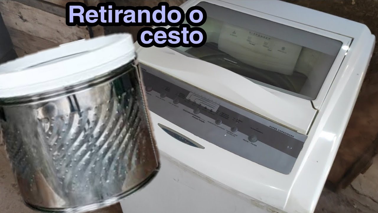 Como retirar o cesto, lavadora Brastemp bwq24