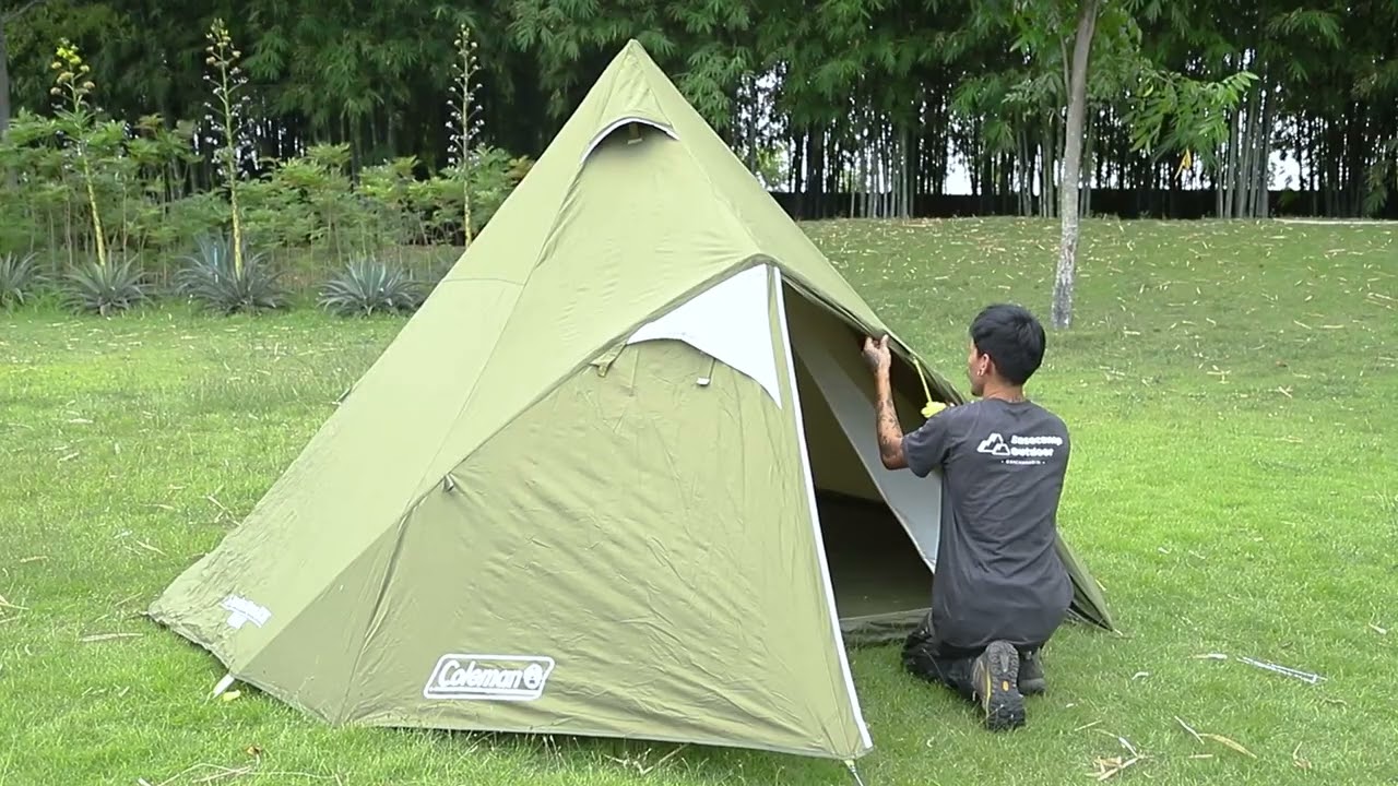 Coleman X-Cursion Tepee ii แถมทาร์ป + เสาเอฟรี | Basecamp Outdoor กาญจนบุรี
