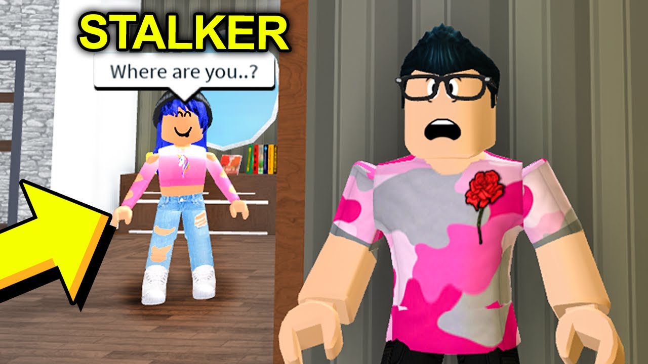 Мне пришлось прятаться от преследователя.. Но она ворвалась в мой дом.. (Roblox Bloxburg)