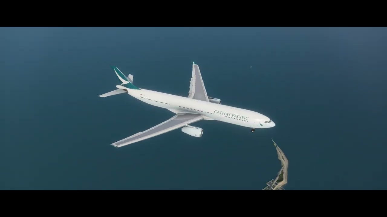 홍콩 공항 07R 랜딩 장면 2025 01 25 11 33