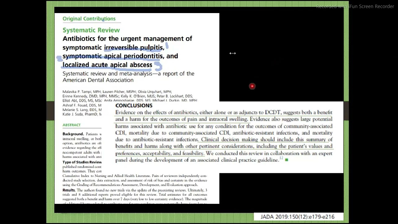 ENDODONCIA - TIPOS DE DIAGNOSTICO PULPAR Prt1
