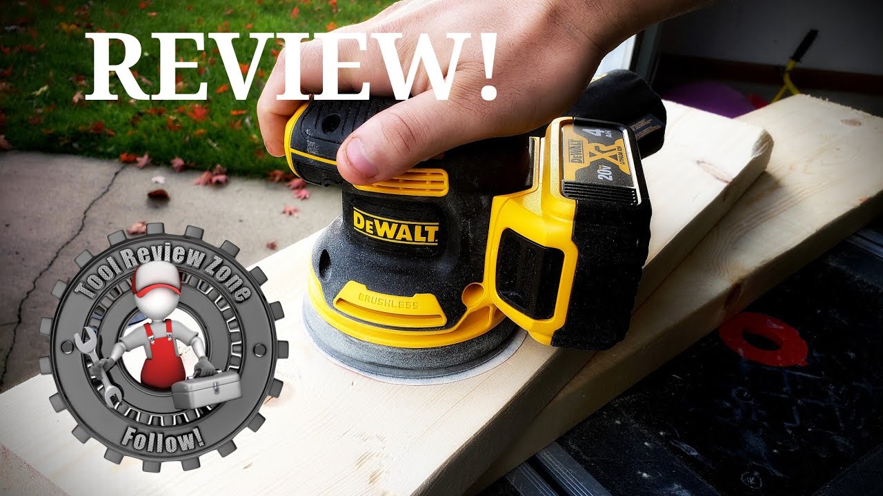 DEWALT 20 Volt Max Cordless Brushless 5&rdquo; Orbit Sander REVIEW! (DCW210B)
