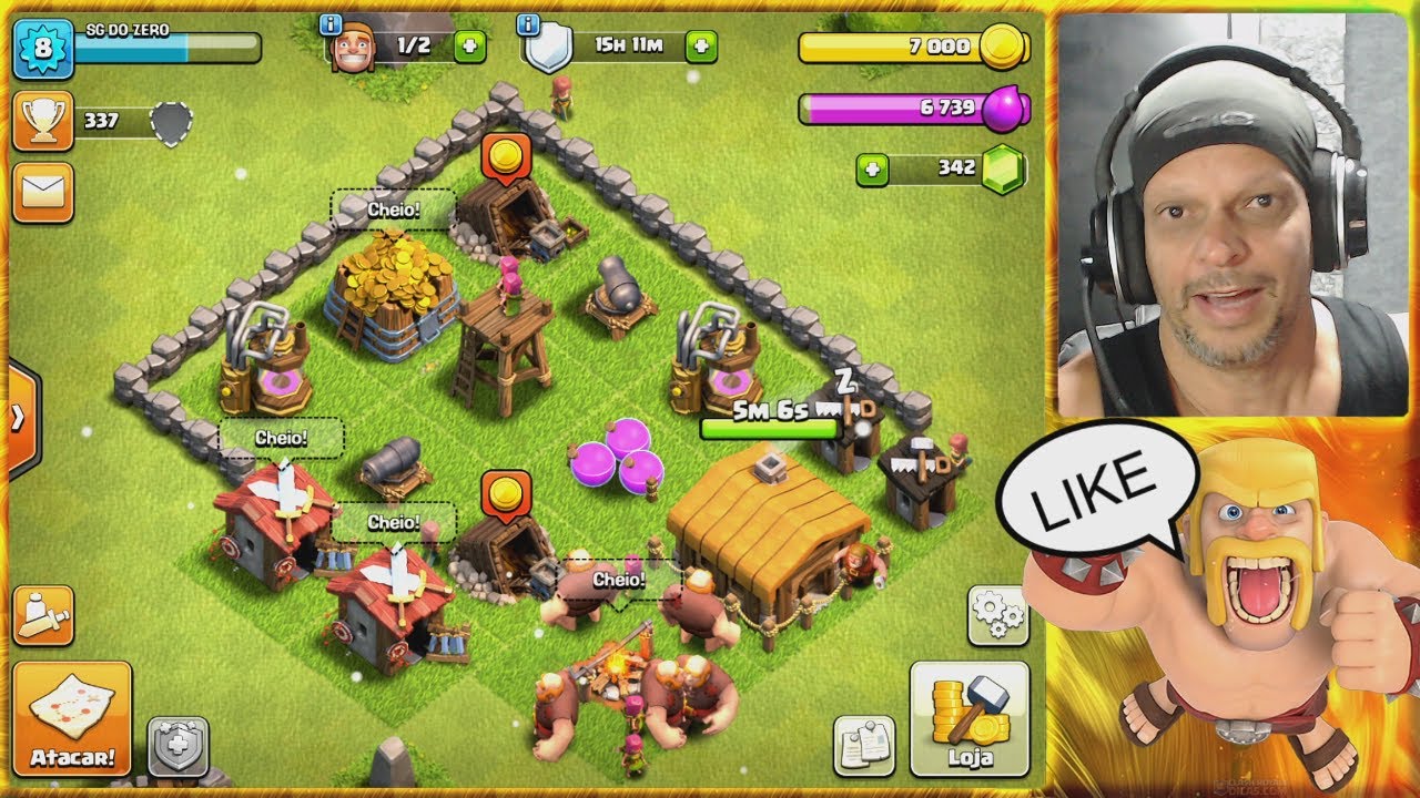 Começando Do Zero Clash Of Clans CV03 #02