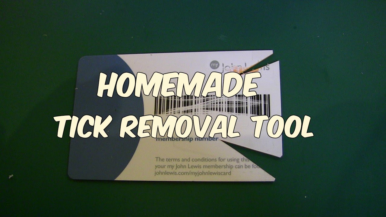 How to make a tick removal tool
