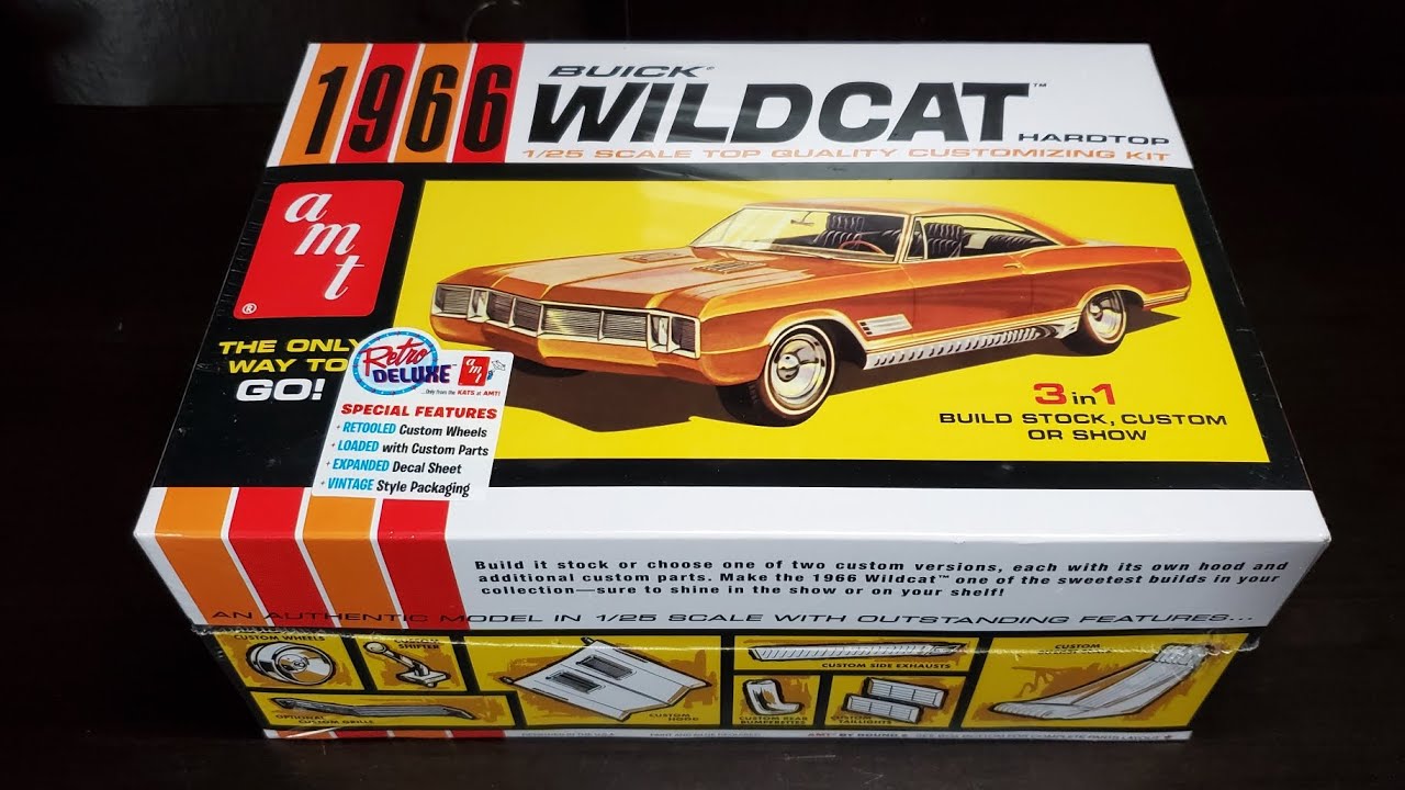 AMT 1966 Buick Wildcat Hardtop 3n1 1175  Before you Buy / Box opening Parts, Decals, Instructions
