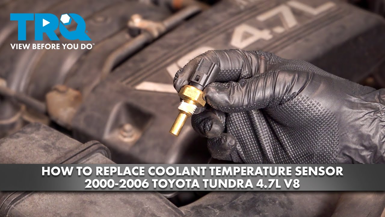 Как заменить датчик температуры охлаждающей жидкости на Toyota Tundra 4.7L V8 2000-206 гг.