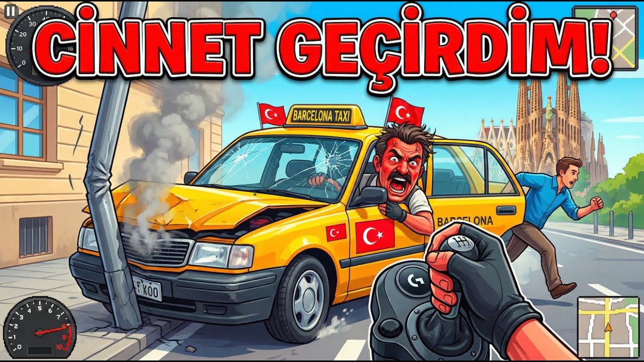 BARCELONA'DA CİNNET GEÇİRDİM! 🤬 | Taxi Life: A City Driving Simulator [G29+Shifter]