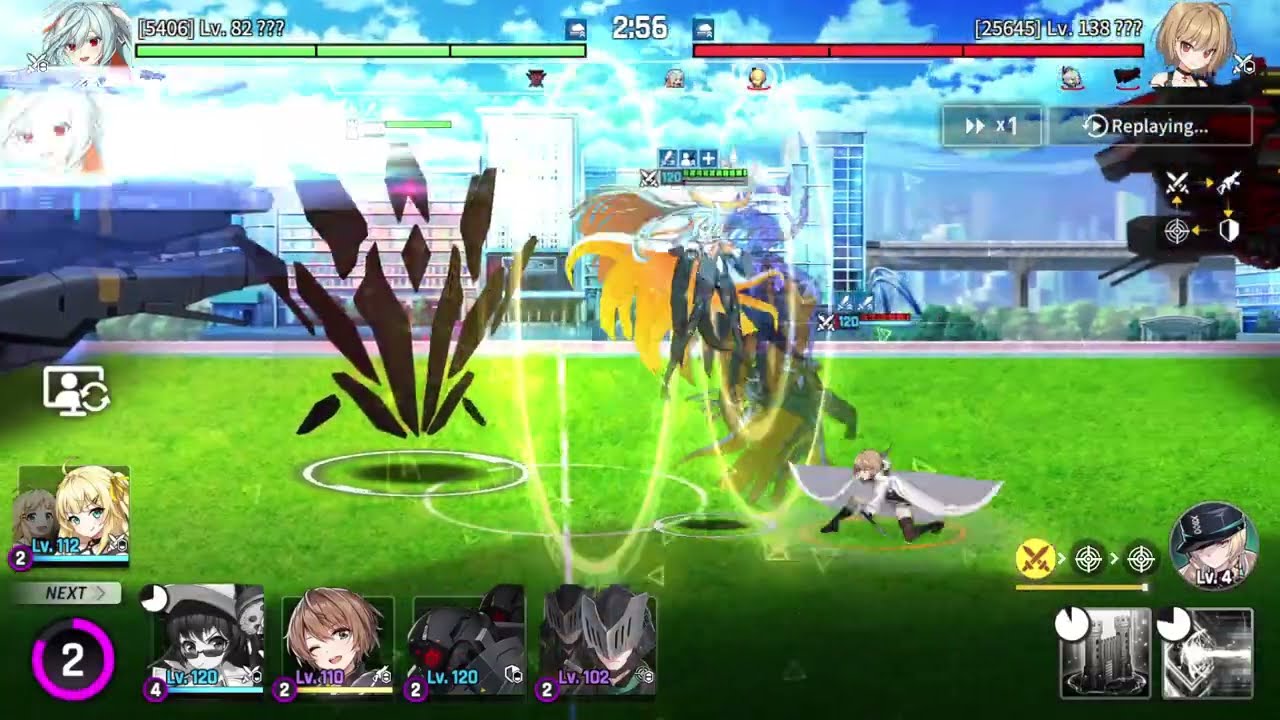 enemy Jane Doe - CounterSide pvp - one-sided loss