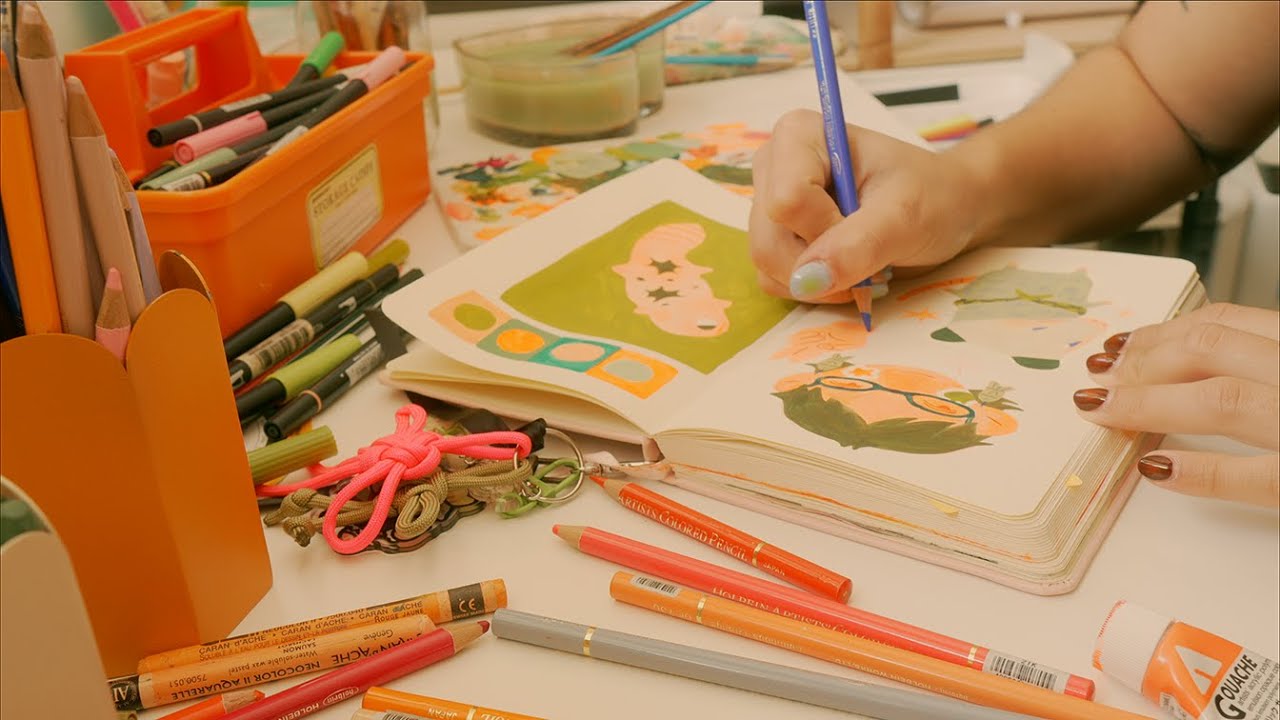 sketchbook date: actually finishing a sketchbook for the first time in years!