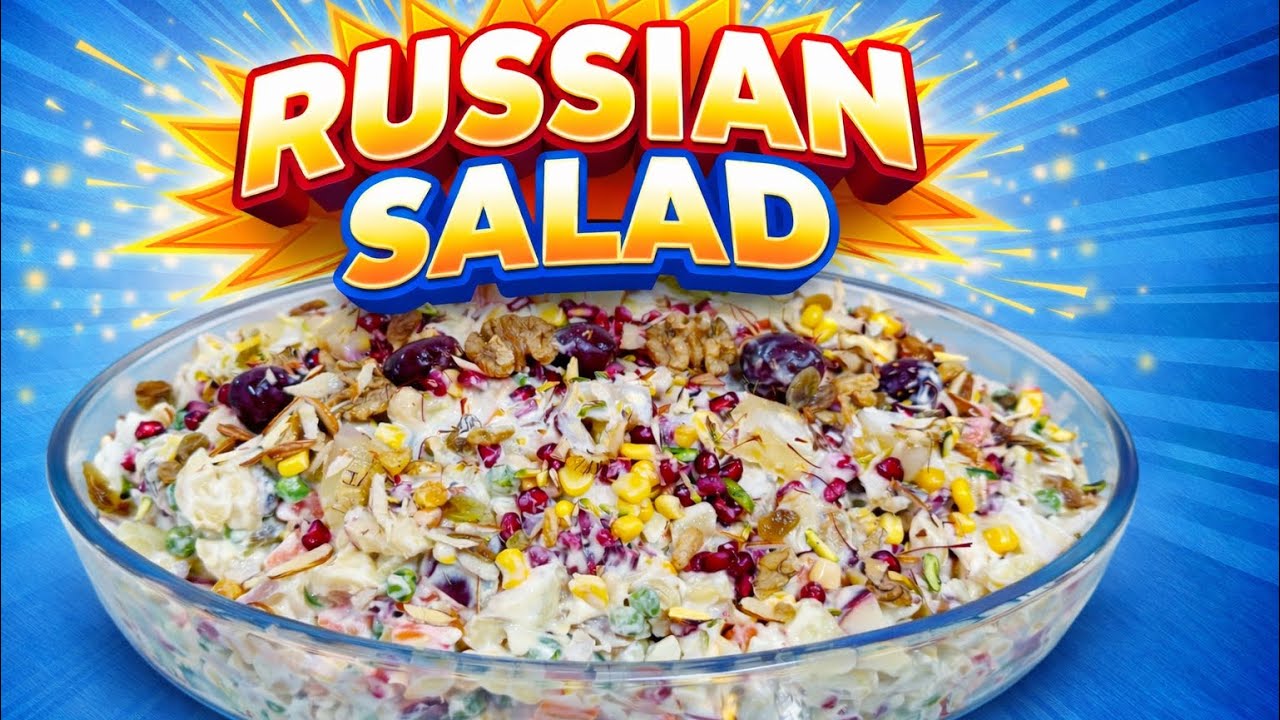 Russian Salad Recipe at Home | Creamy & Delicious Salad