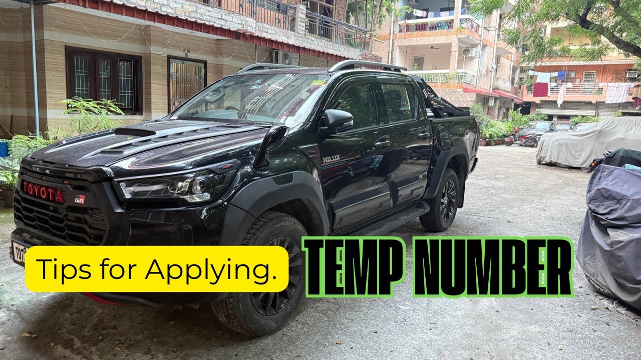 Hilux temp number #tips #car #truck #hilux #mahadev #4x4 #youtube #travel #pickup #new #shorts #yt