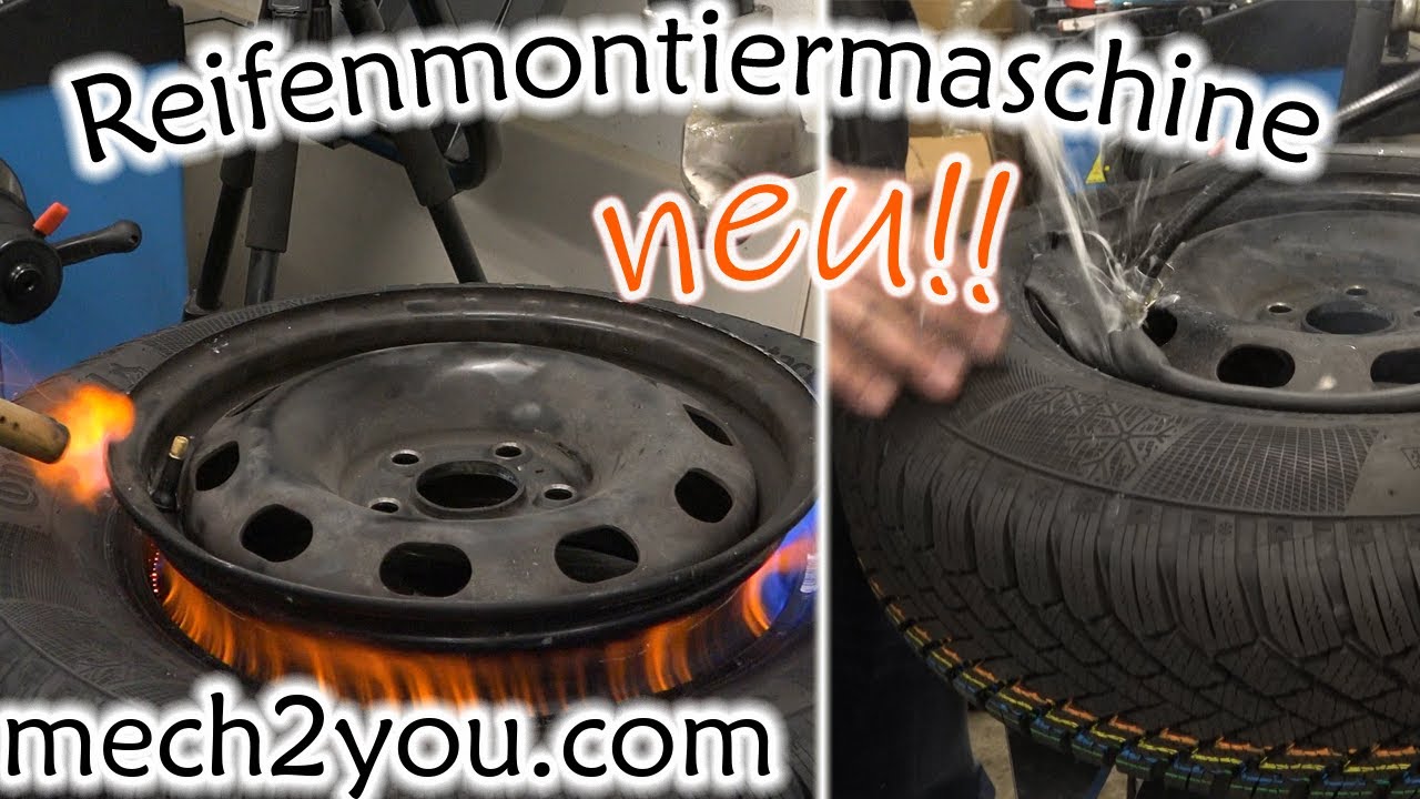 🛠️ Reifenmontiermaschine von Twin Busch TW X-610 auspacken und testen #Auto #Reifenmontage #mech2you