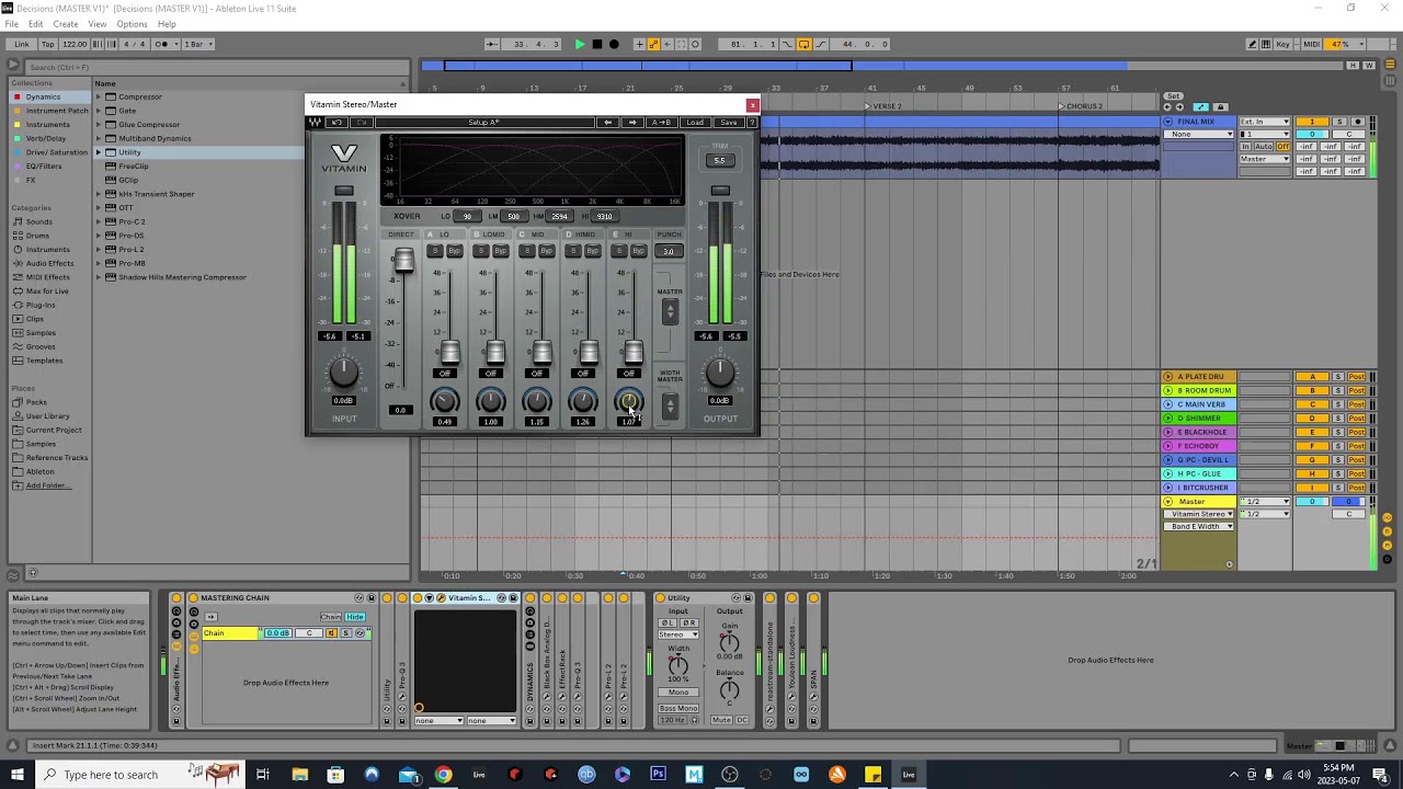 Ableton Live: Mastering an Indie Rock/ Pop song