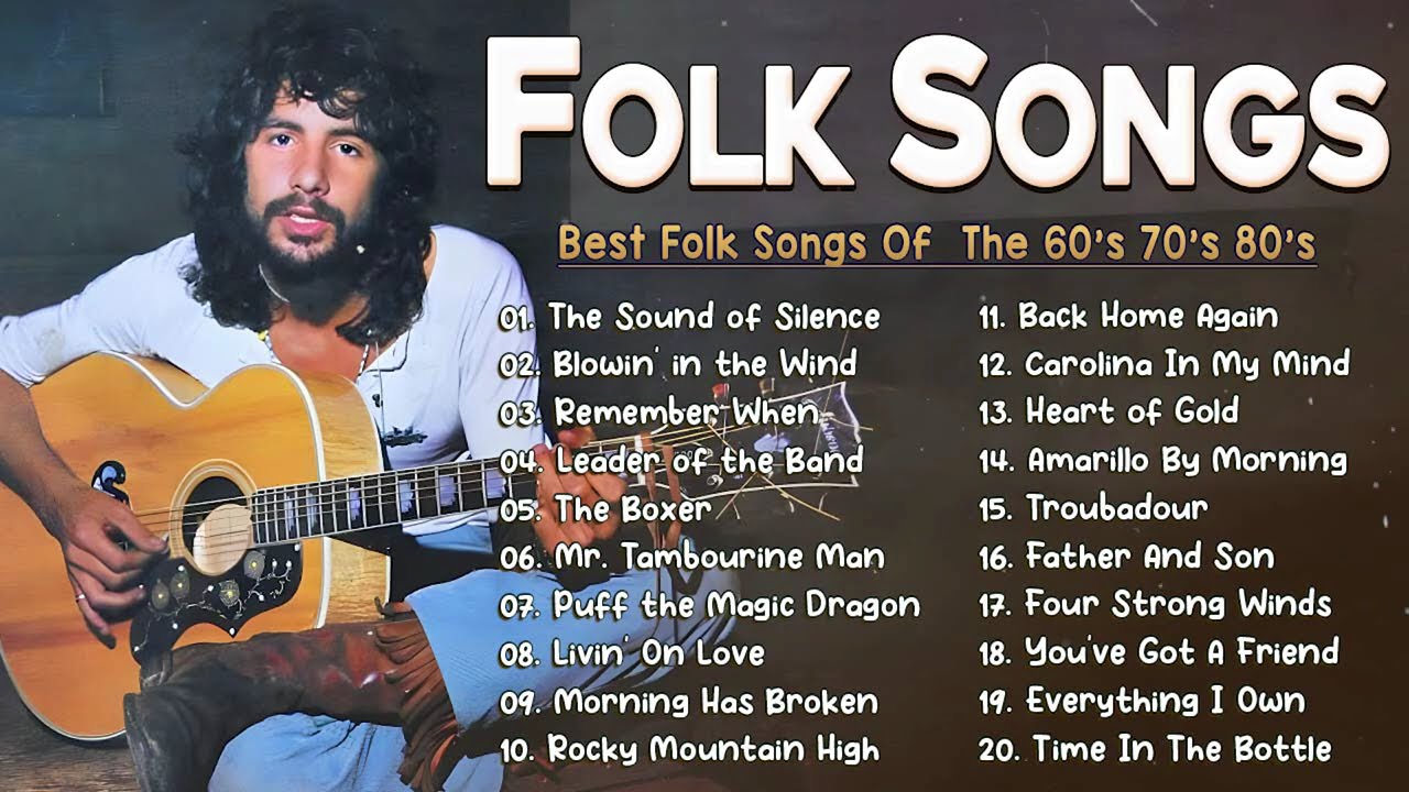 Best Folk & Country Songs 60's 70's 80's 🌾 John Denver, Jim Croce, Cat Stevens, Simon & Garfunkel