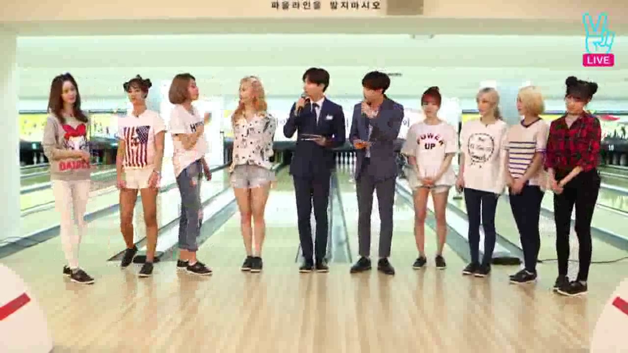 소녀시대 볼링대회 오프닝