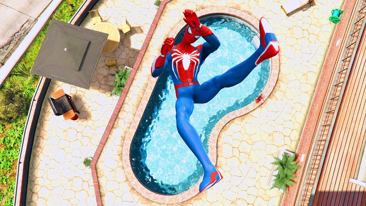 GTA 5 SPIDERMAN/Ragdolls Falls compilation #4 (GTA 5 Fails Funny Moments/Ragdolls)