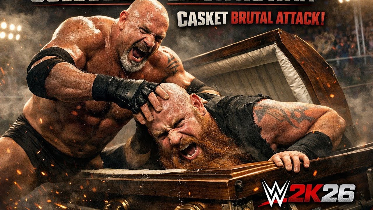 Goldberg vs Erick Rowan – No Mercy Casket Match