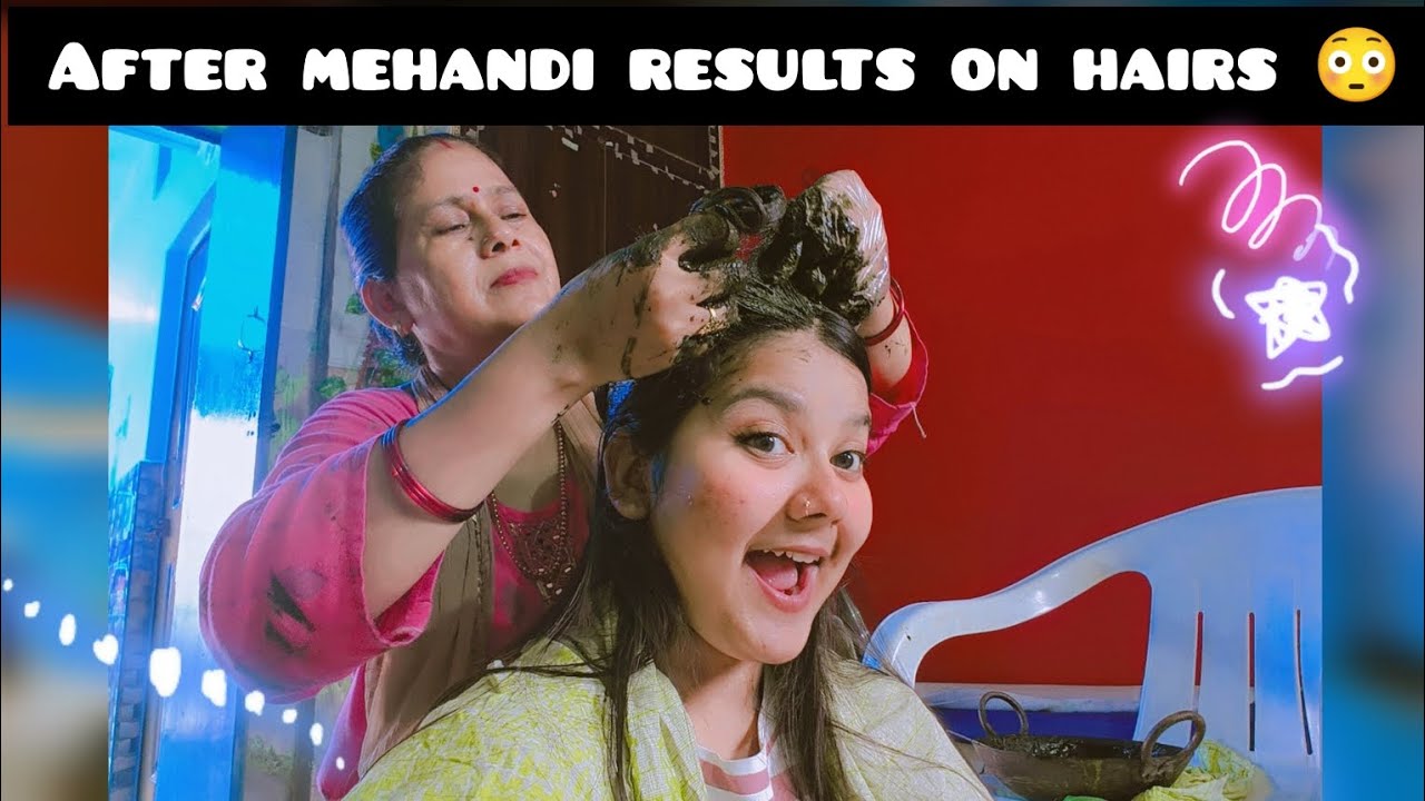 Got shiny hair after mehandi 🫣😳 |#youtube #likeforlike #explore #youtubeindia #akanshabisht #mehandi