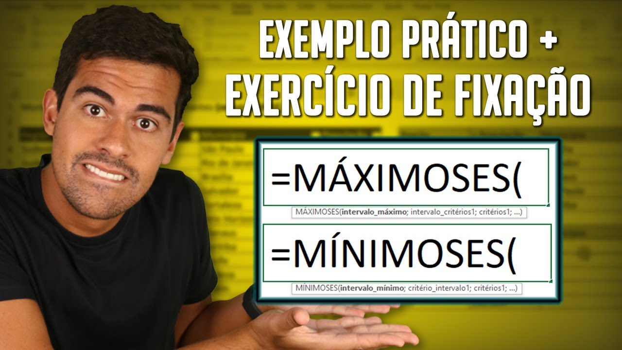 MÁXIMOSES e MÍNIMOSES no Excel (Exemplo Prático + Exercício Fixação)
