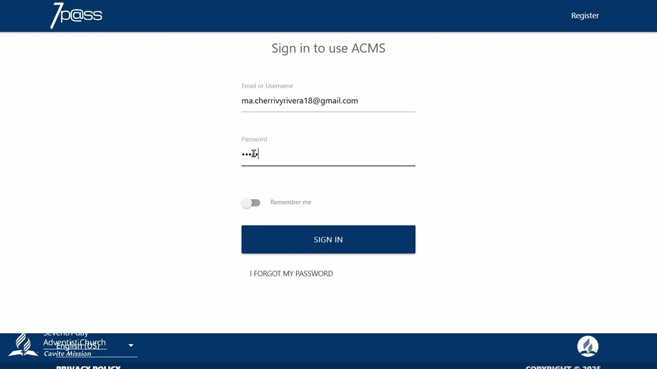 ACMS Training for Adventist Church Clerks | Episode 2: How to Log In Successfully