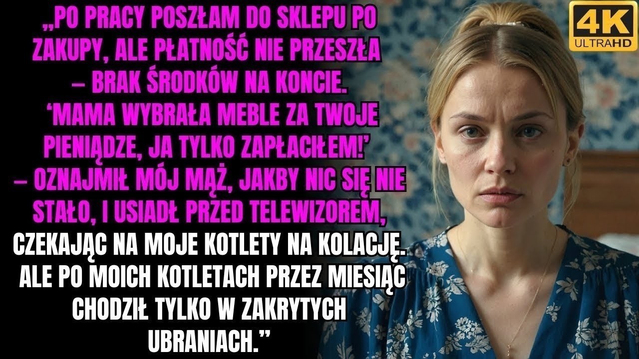 &bdquo;Mama wybrała meble za twoje pieniądze, ja tylko zapłaciłem!&rdquo; &mdash; powiedział mąż i usiadł, żeby czekać