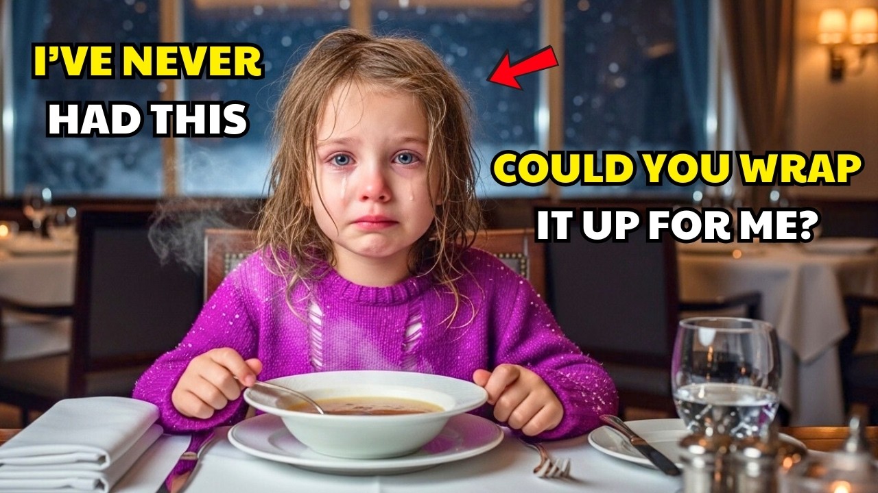 A POOR LITTLE GIRL GETS HER FIRST HOT MEAL — WHAT SHE DOES NEXT MAKES A MILLIONAIRE CRY